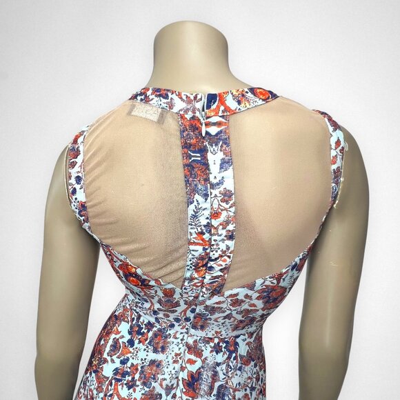 ASTR Medium Sleeveless Floral Skater Dress Summer Casual - Picture 4 of 8